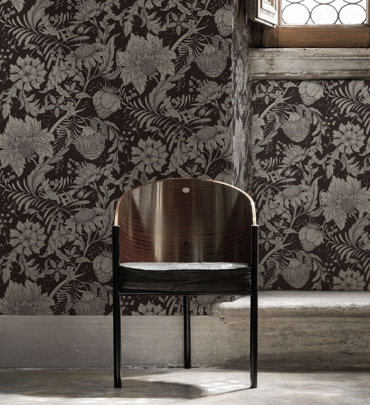 Splendor Grande Teak Wallpaper