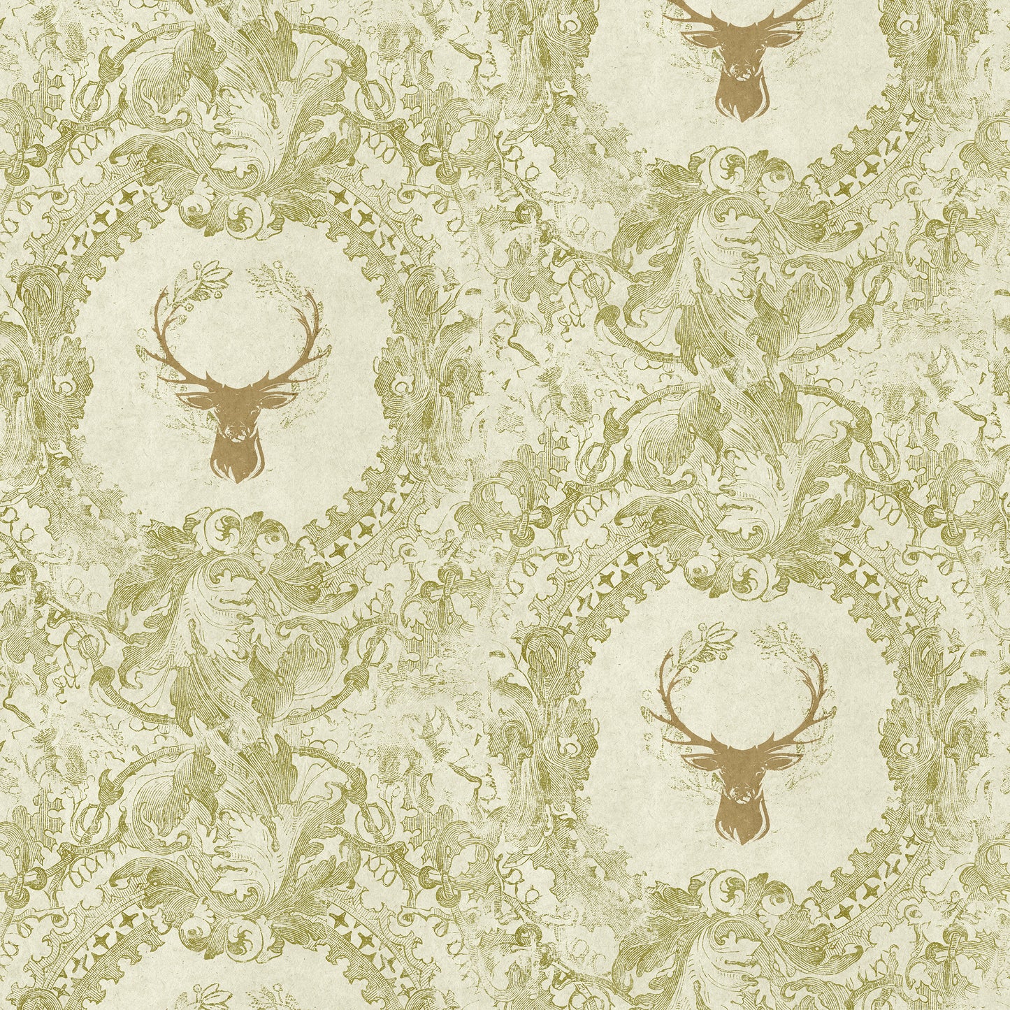 Rannoch Stag Moss Wallpaper