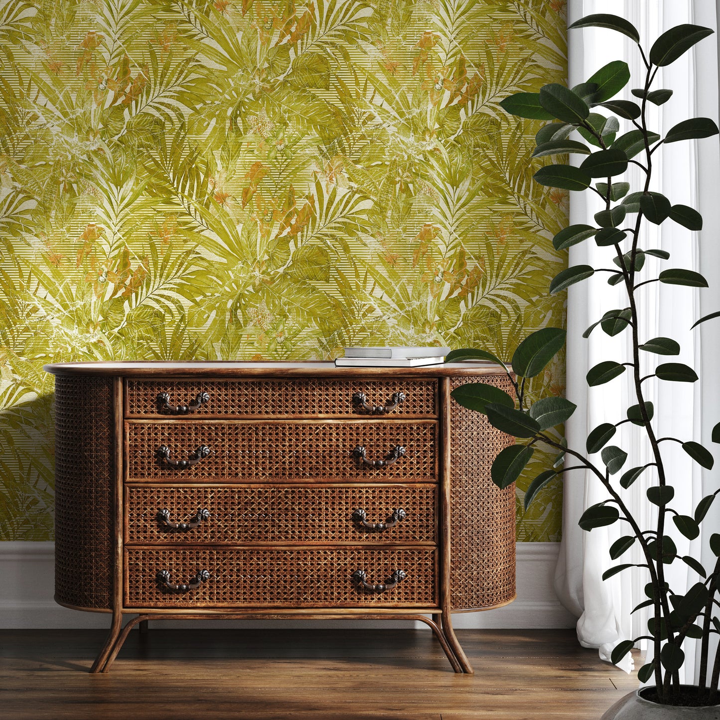 Sumatra Zesty Green Wallpaper