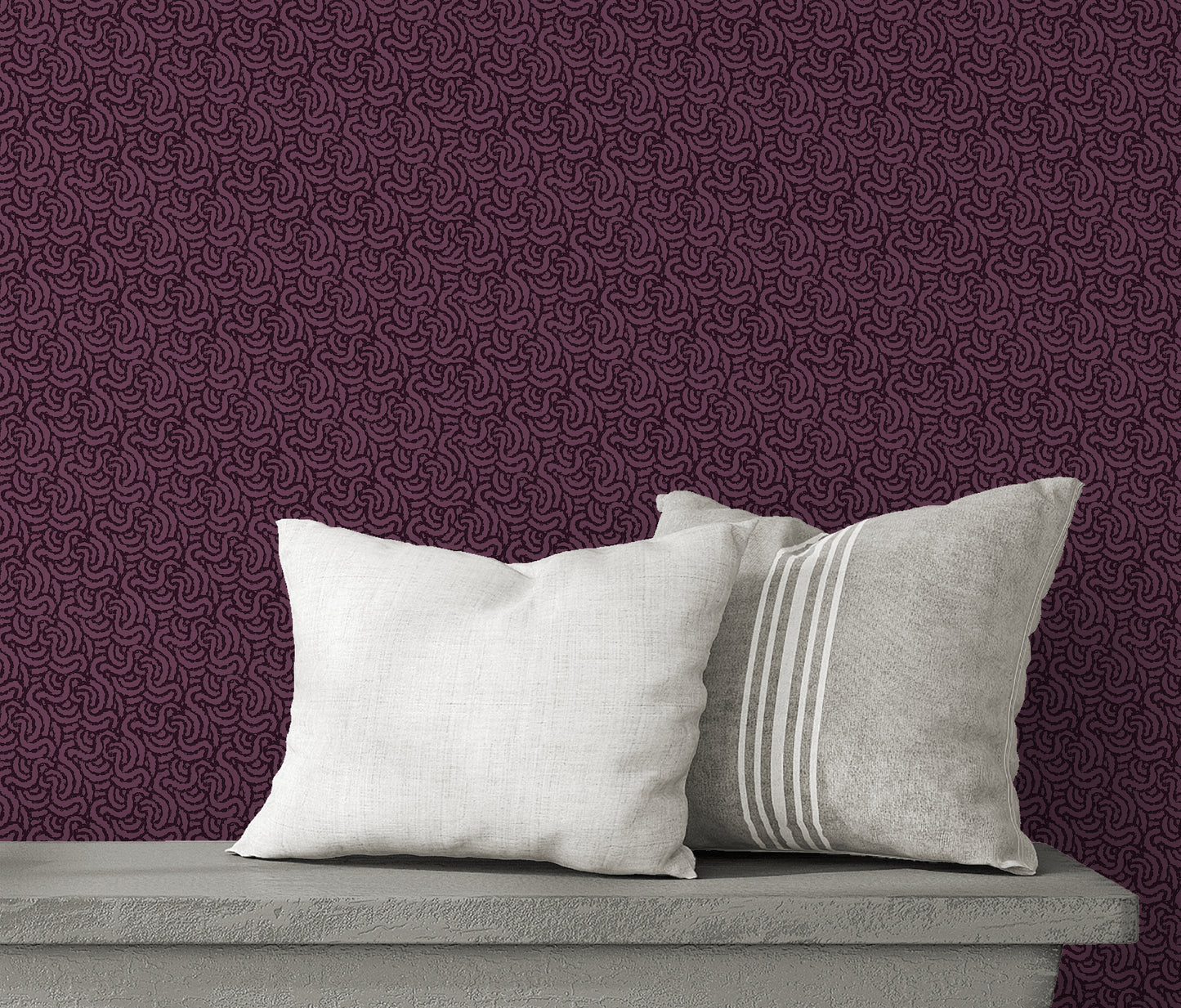 Tangle Aubergine Wallpaper