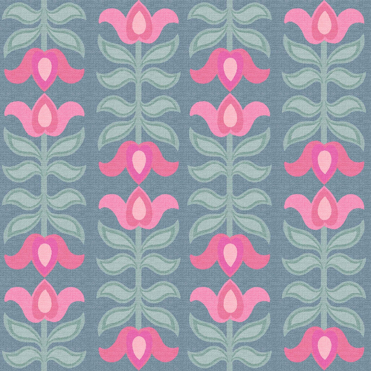 Tualippa Teal & Pink Wallpaper
