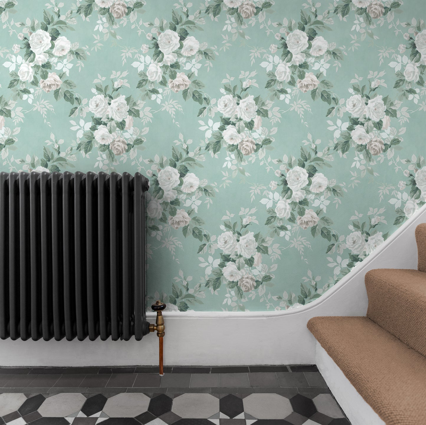 Rambler Turquoise Wallpaper