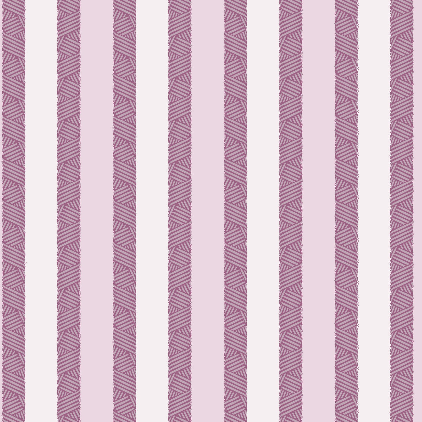 Twisted Stripe Mulberry Wallpaper