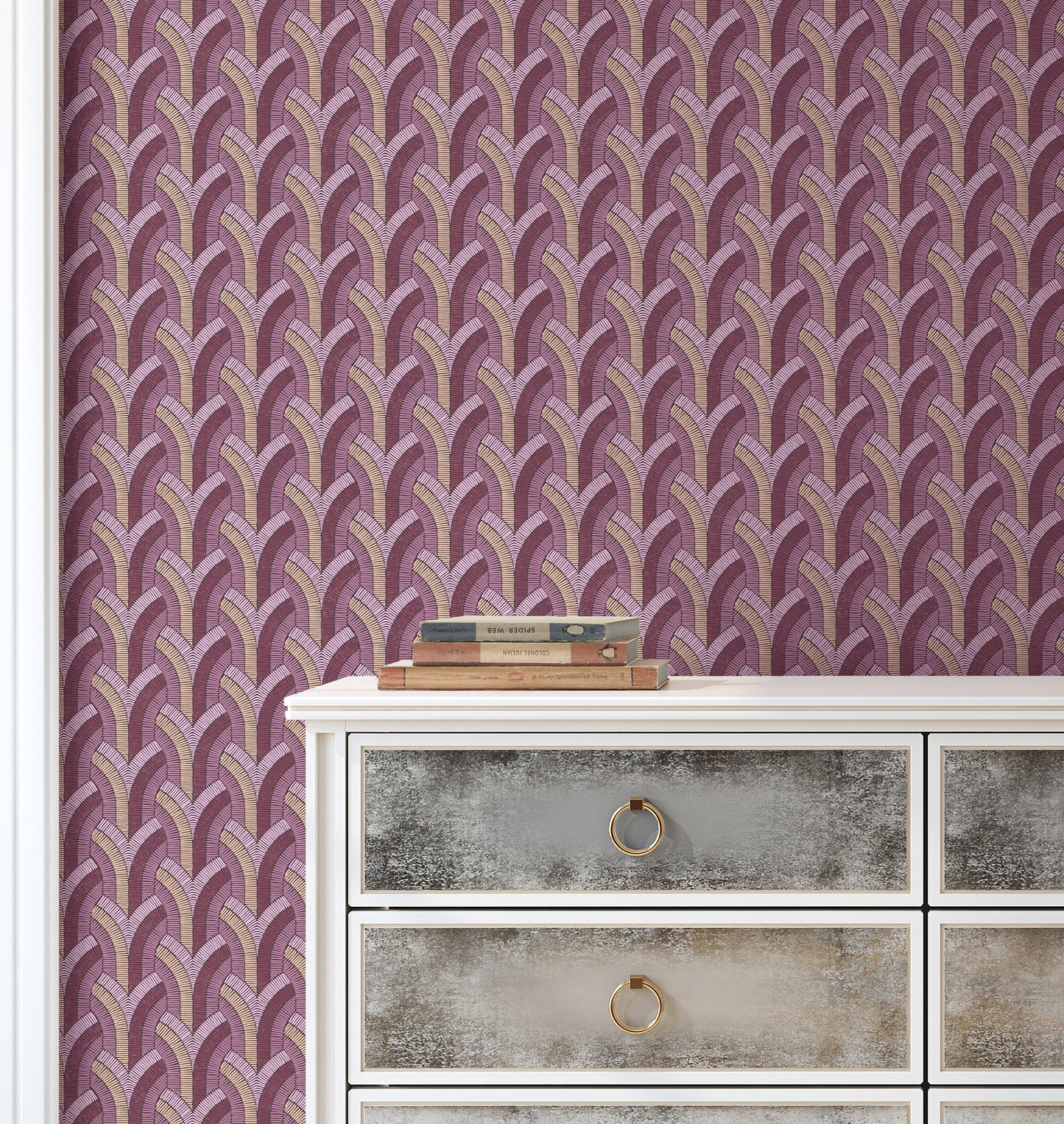 Vaulted Berry Crush Wallpaper