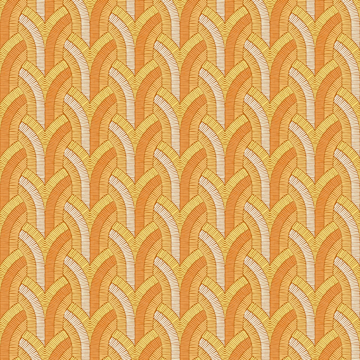 Vaulted Tangerine Wallpaper