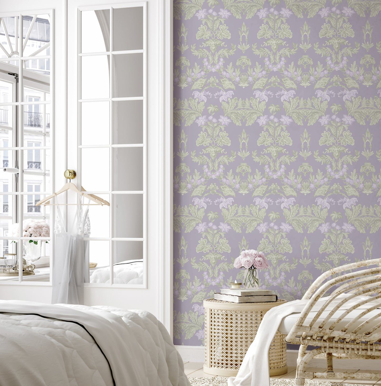 Versailles Heather Wallpaper