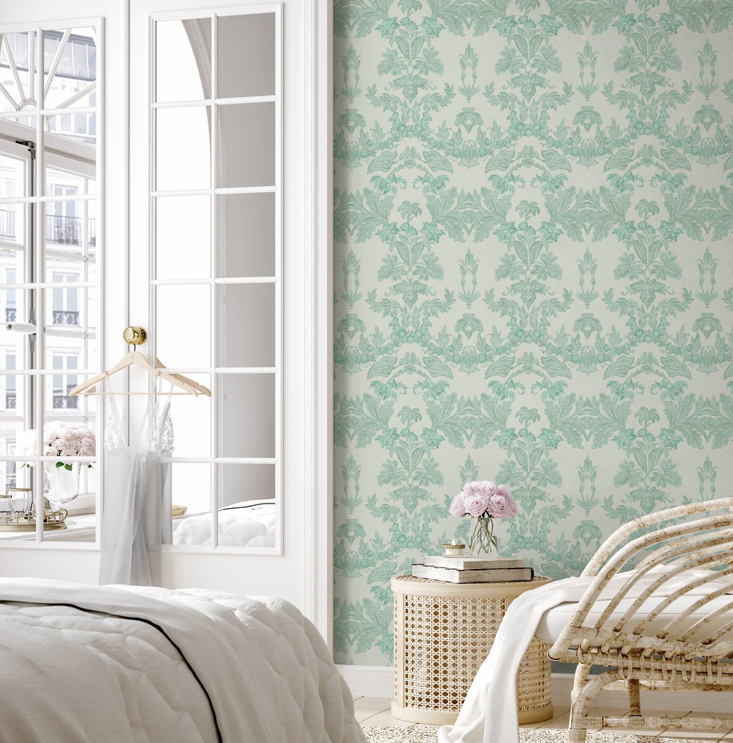 Arts & Crafts Papier peint en fer et cuivre