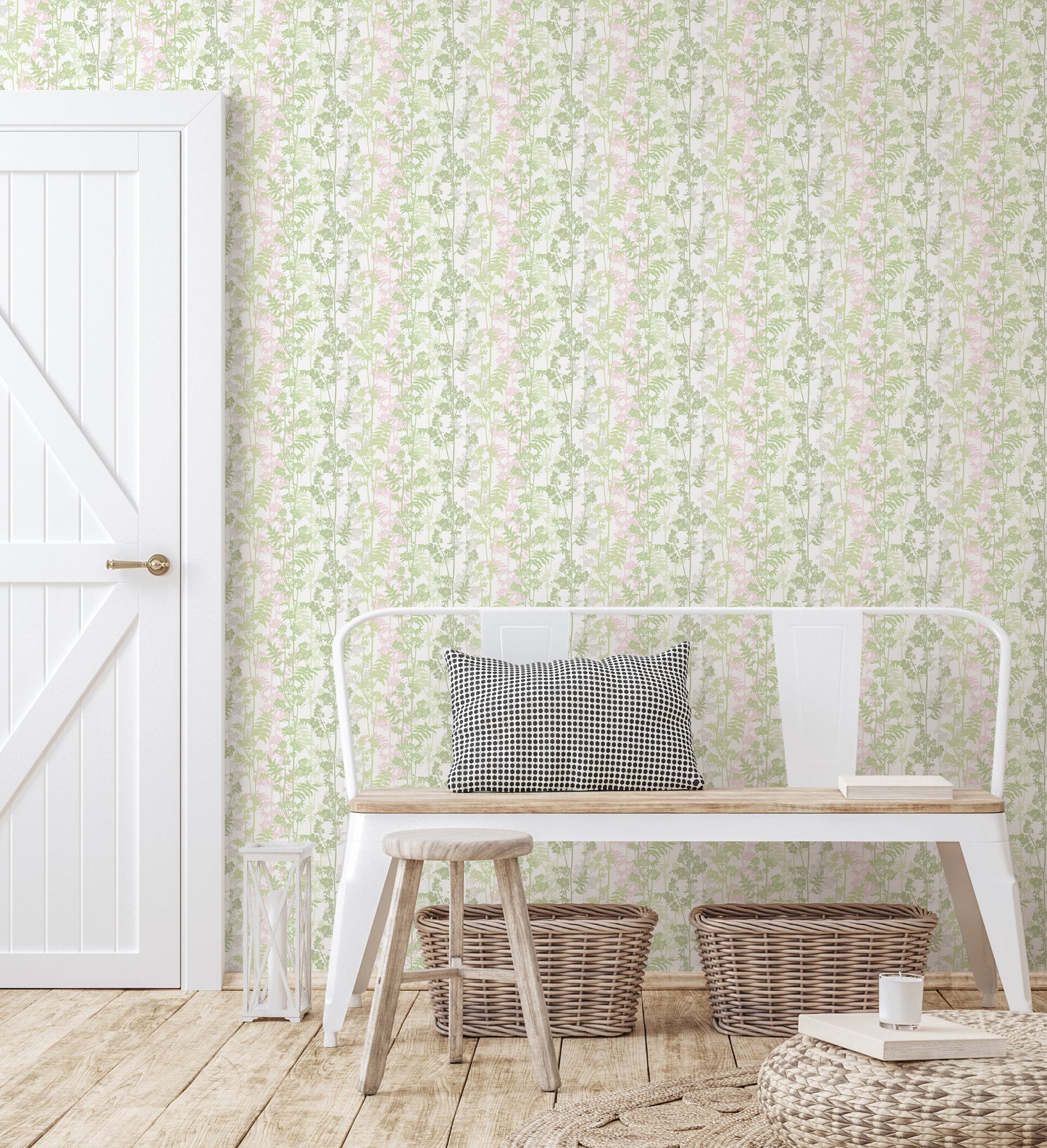 Arts & Crafts Papier peint en fer et cuivre