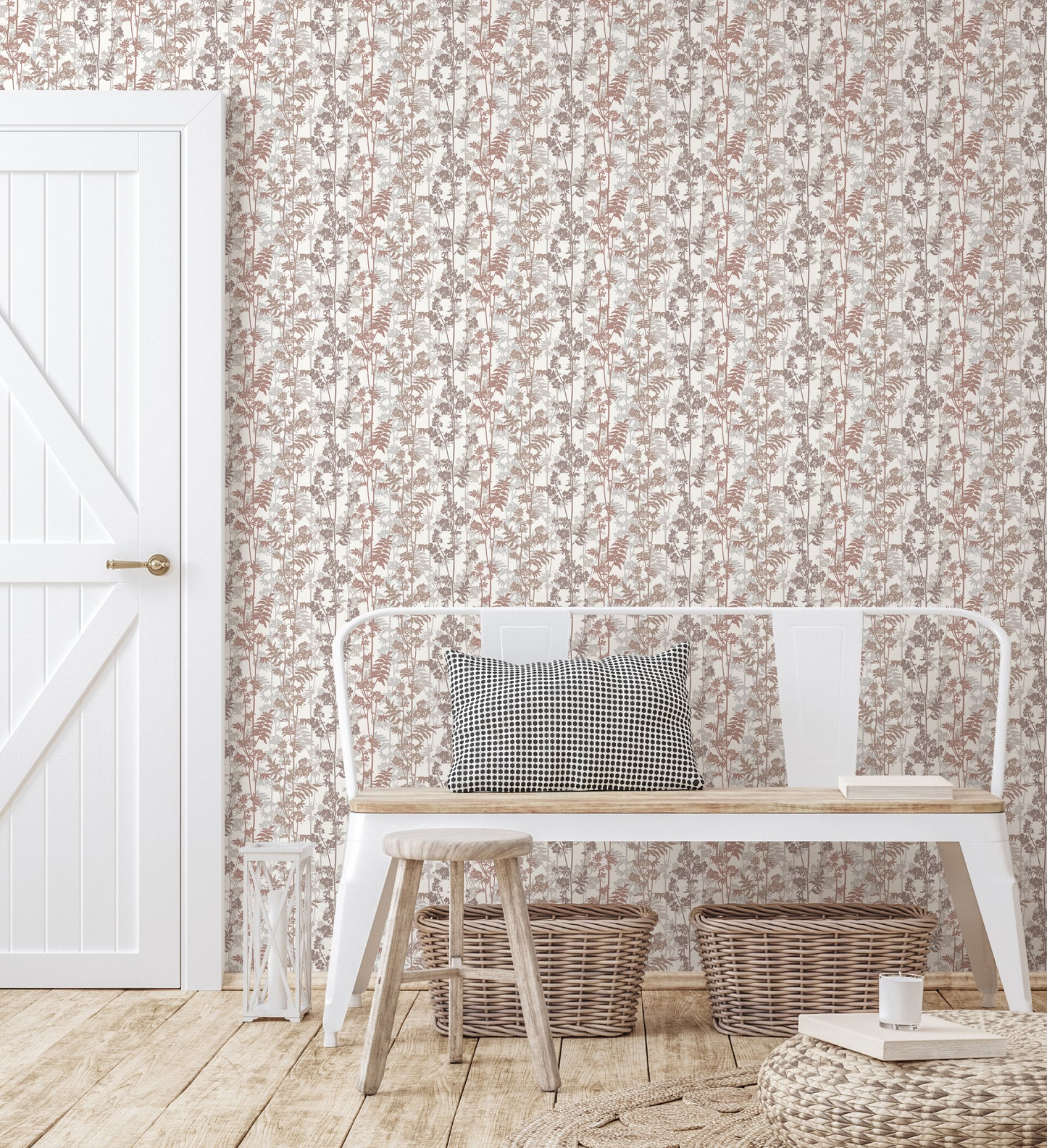Arts & Crafts Papier peint en fer et cuivre