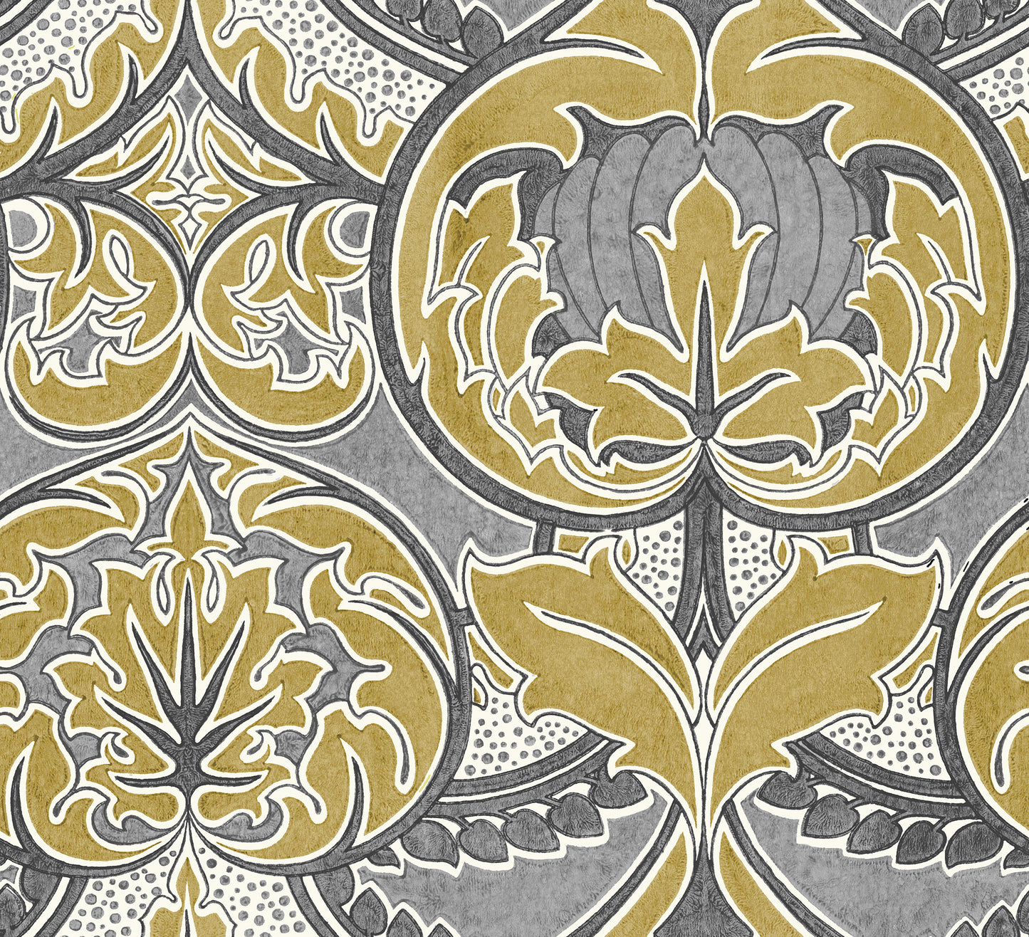 Arts & Crafts Silver and Gilt Wallpaper