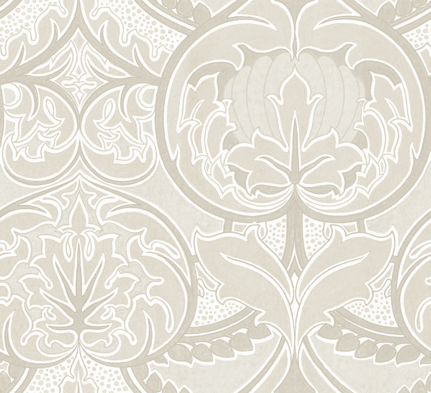 Arts & Crafts Neutrals Wallpaper