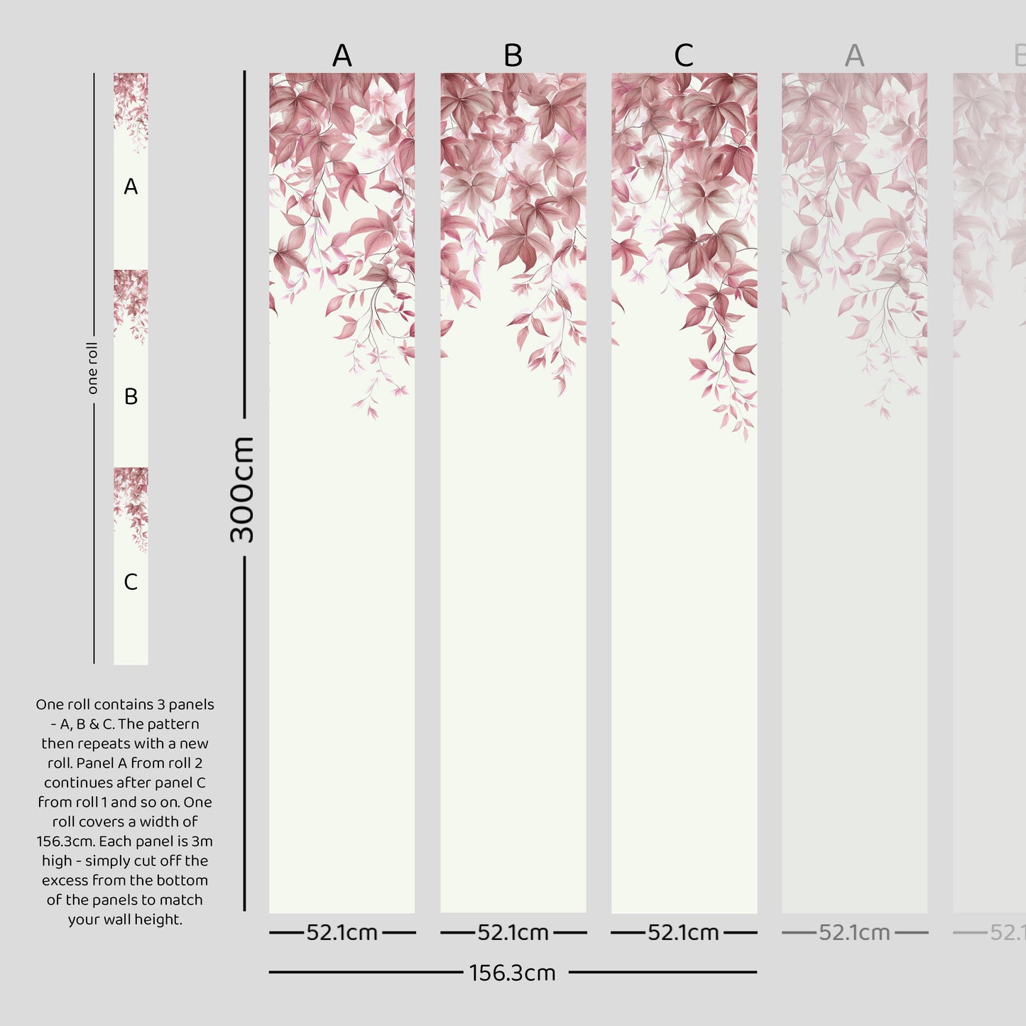 Verdant Dusky Pink Wallpaper