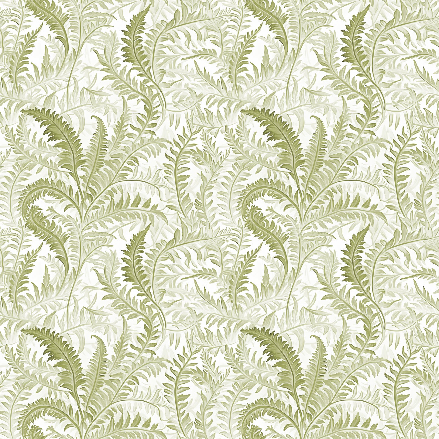 Fernery Fronde Vert Papier Peint
