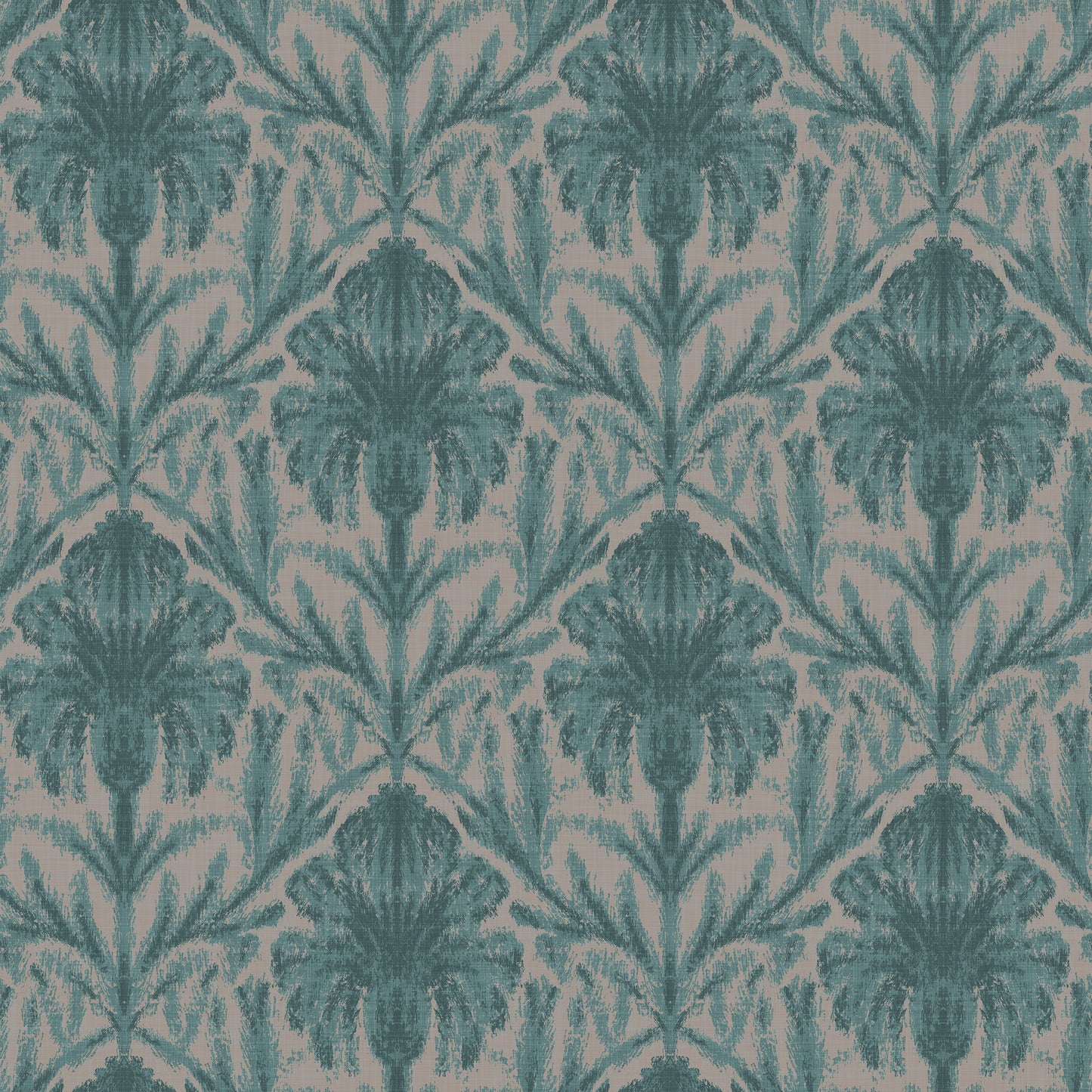 Abbotsbury Teal Wallpaper