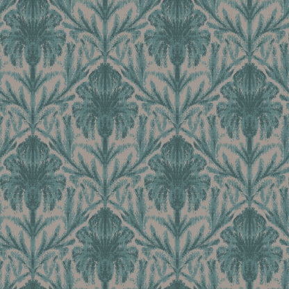 Abbotsbury Teal Wallpaper