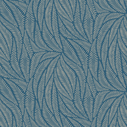 Acacia Peacock Blue Wallpaper