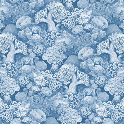Coralline Ocean Blue Wallpaper