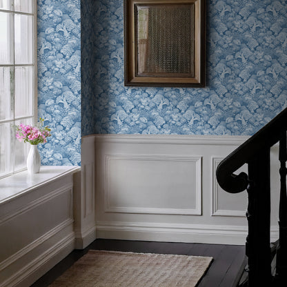 Coralline Ocean Blue Wallpaper