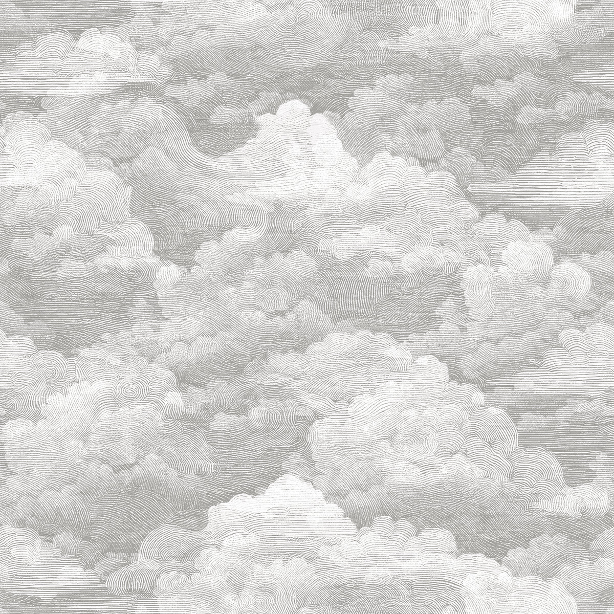 Cumulus Pewter wallpaper design