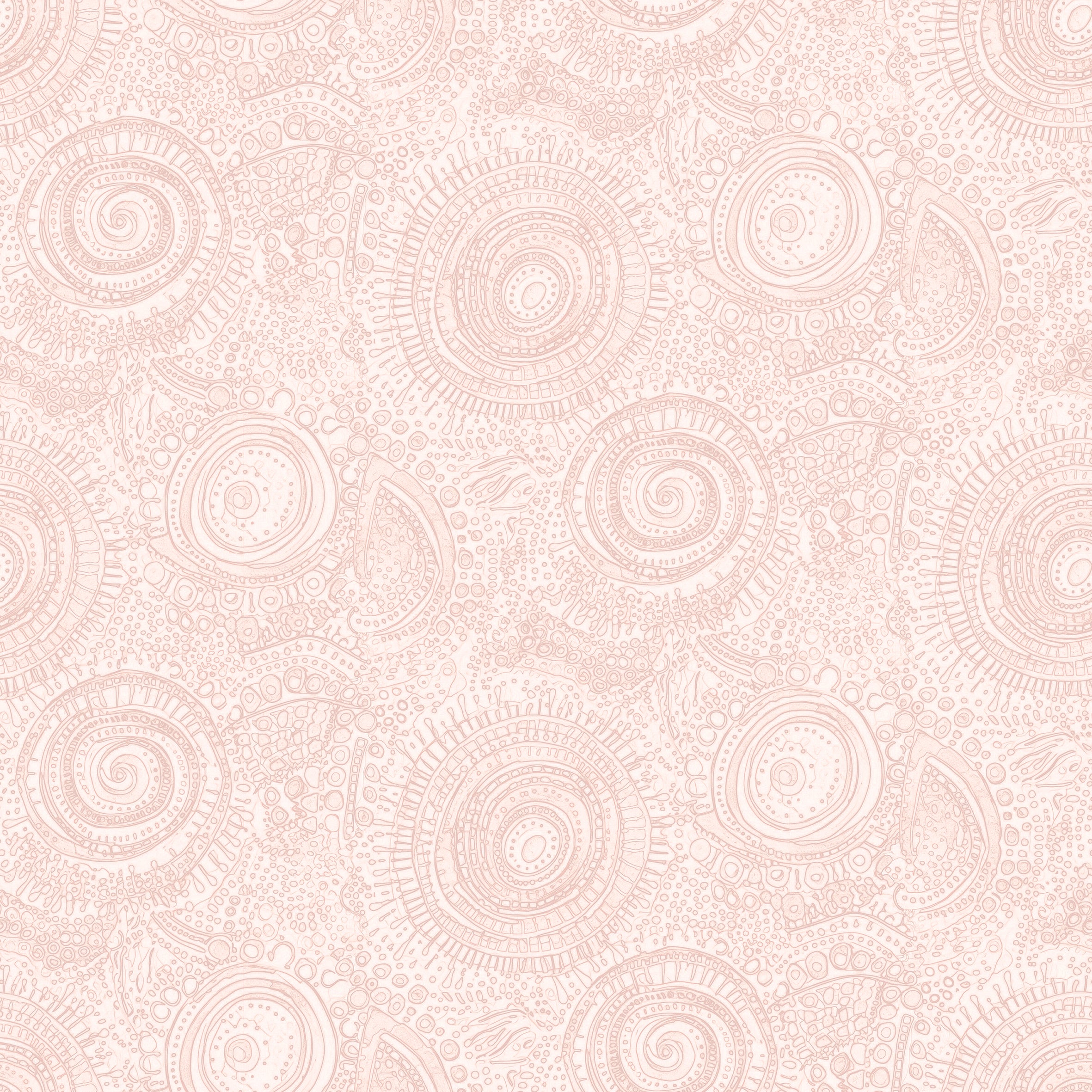 Doodle Shell Pink Wallpaper โ The Wallcovering Co