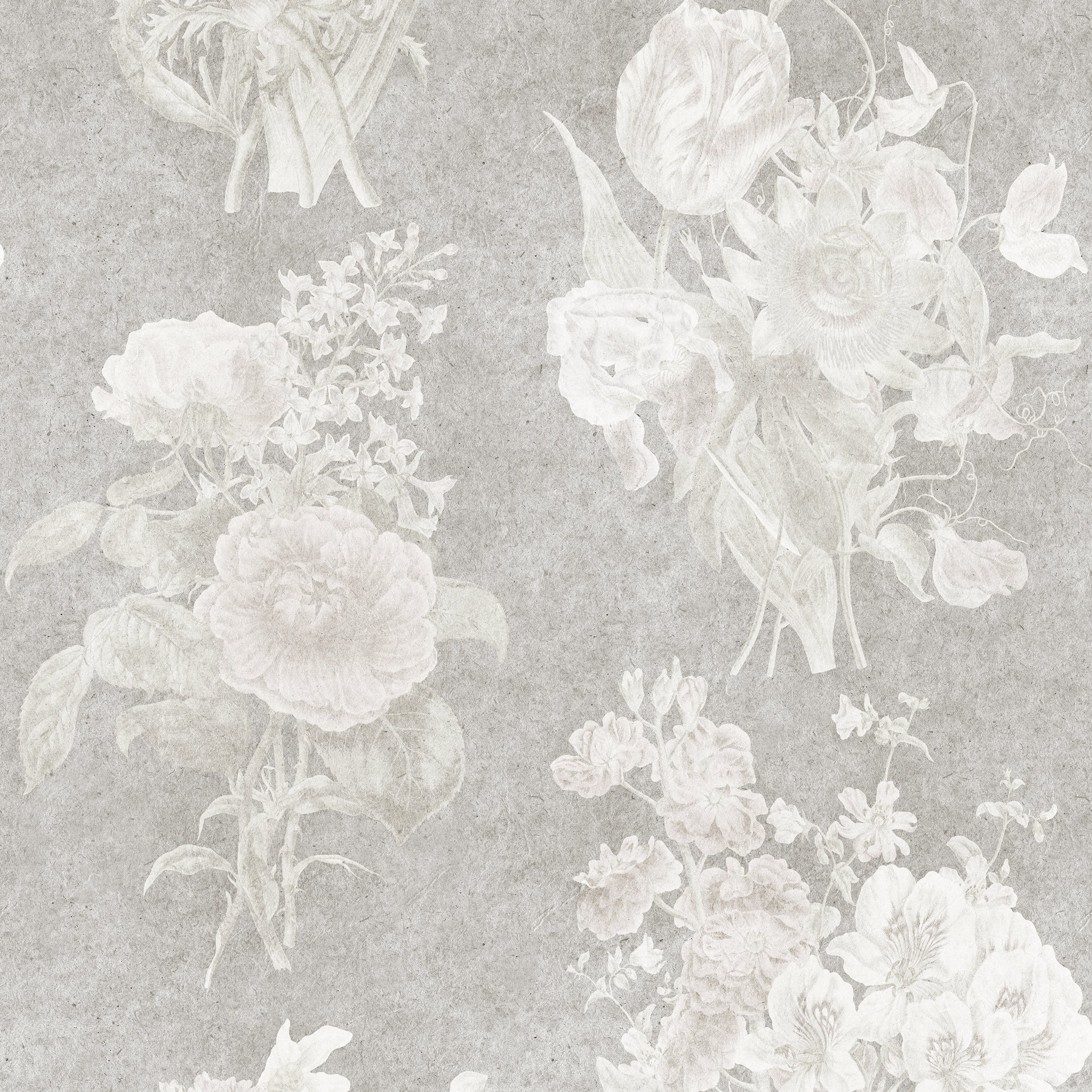 Faded Pibble Faded Bouquet Pebble Wallpaper – The Wallcovering Co