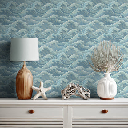 Finisterre Ocean Blues Wallpaper