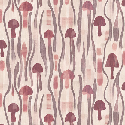 Fungi Forager Berry Pink Wallpaper