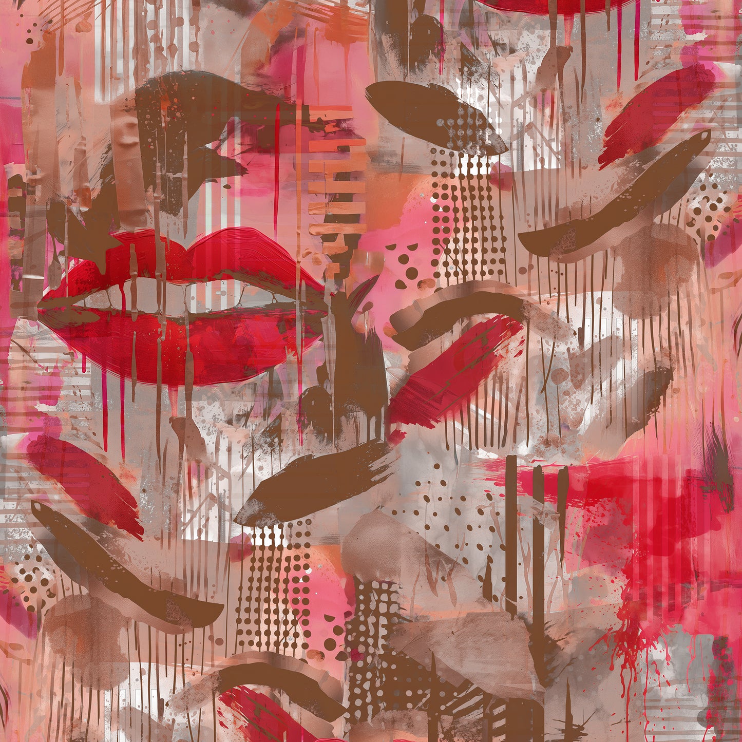 Glamour Scandal Pink Wallpaper