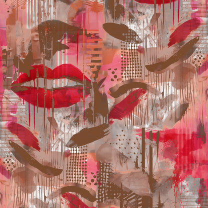 Glamour Scandal Pink Wallpaper
