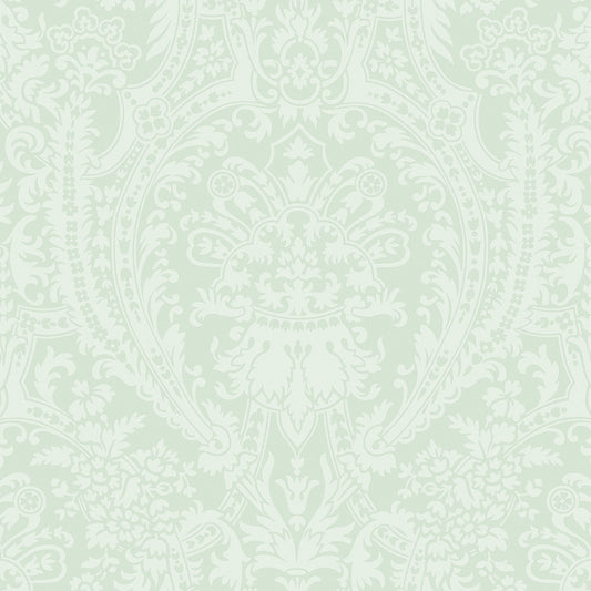 Grand Damask Pale Sage Wallpaper