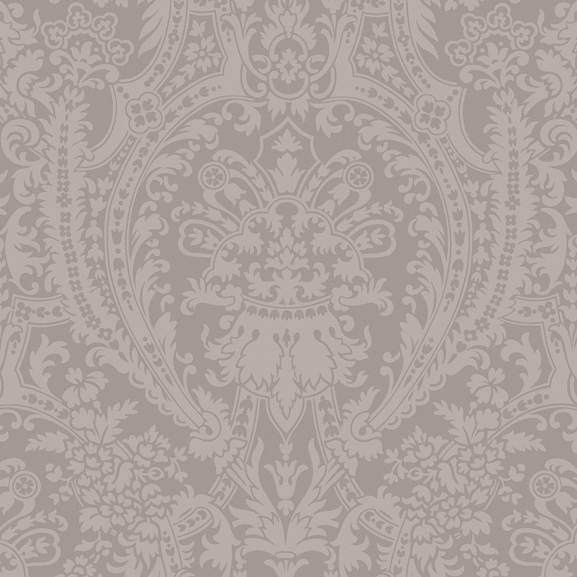 Grand Damask Taupe Wallpaper