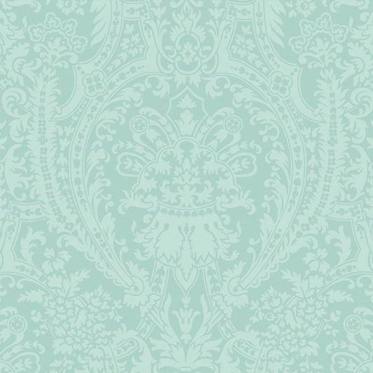 Grand Damask Turquoise Wallpaper