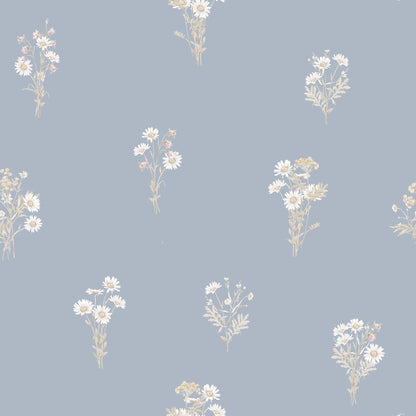 Harebell Muted Blue Wallpaper