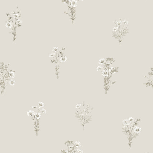 Harebell Parchment Wallpaper