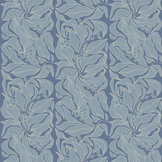 Inglewood French Blue Wallpaper