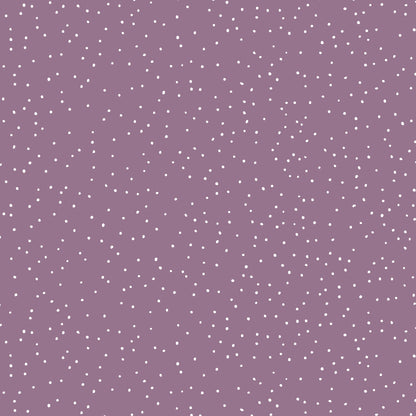 Inkspots Chalk on Damson Wallpaper