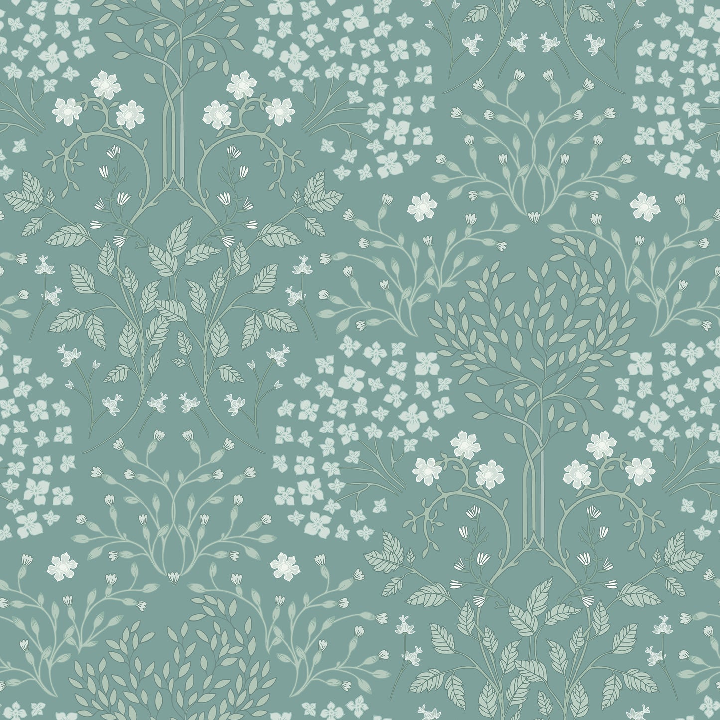 Arts &amp; Crafts Aqua Blues Tapete 