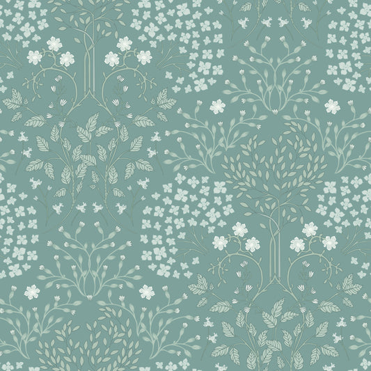 Arts &amp; Crafts Aqua Blues Tapete 