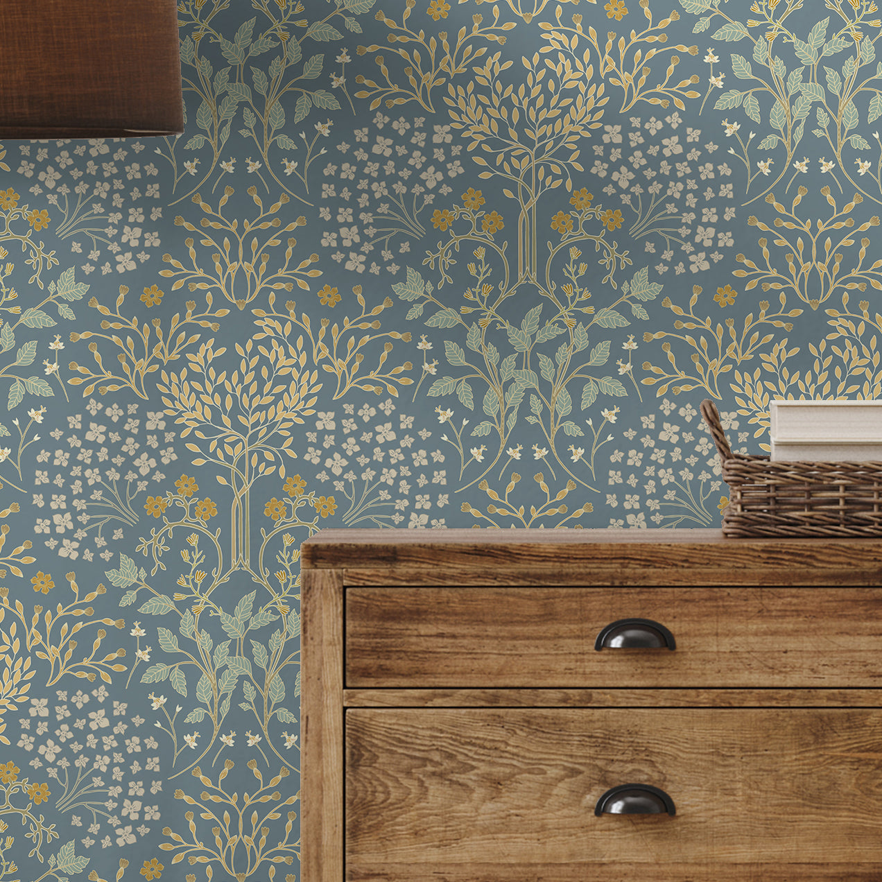 Arts &amp; Crafts Aqua Blues Tapete 
