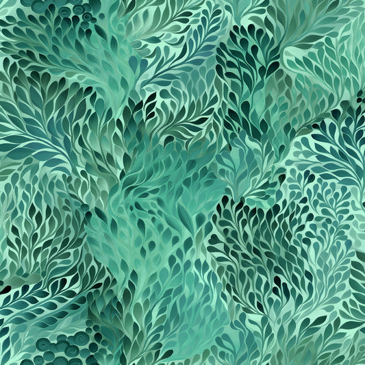 Ocean Forest Malachite Wallpaper