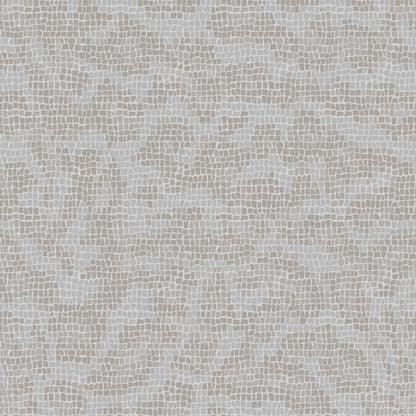 Ocelot Mosaic Soft Earth on Grey Wallpaper