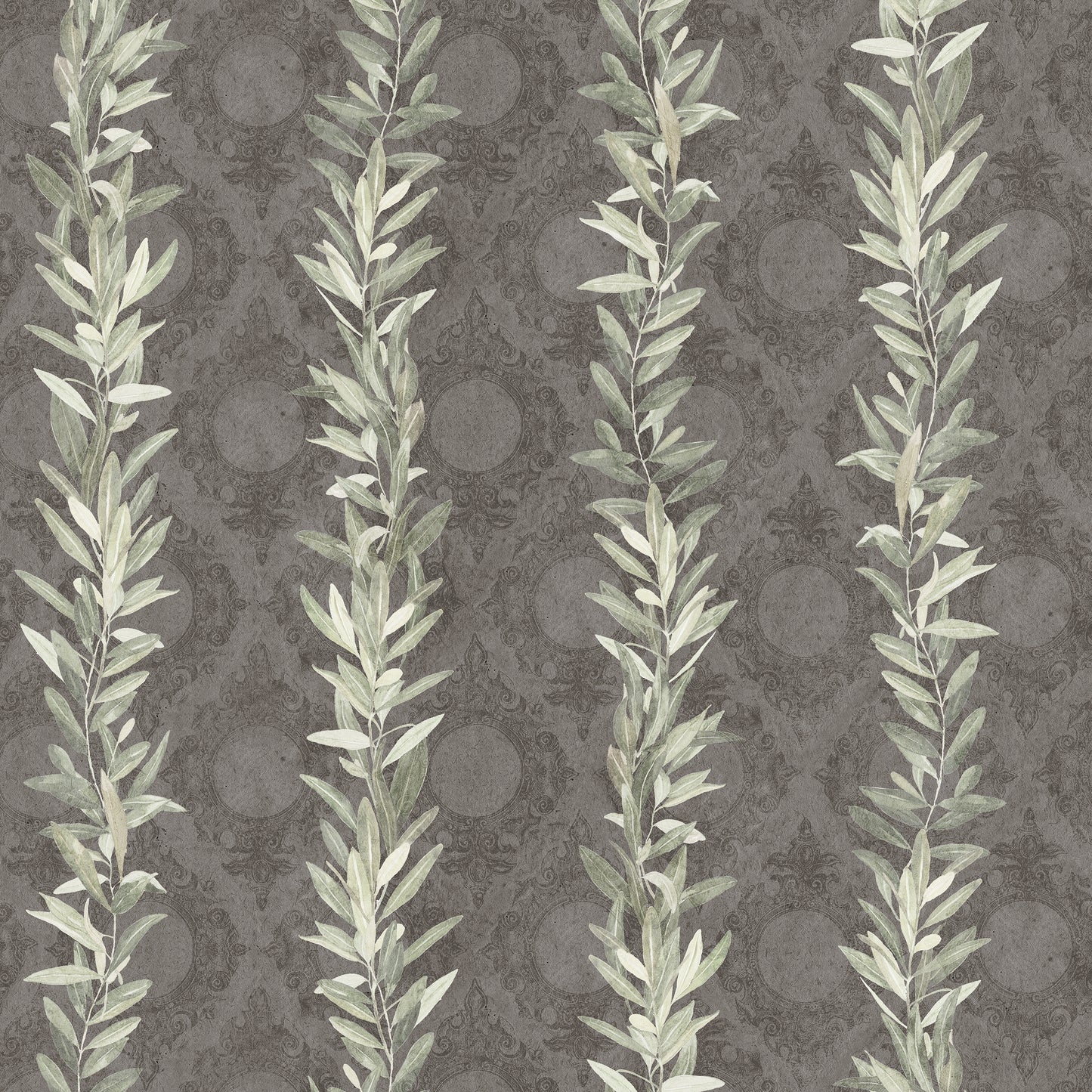 Olive Branch Slate Wallpaper