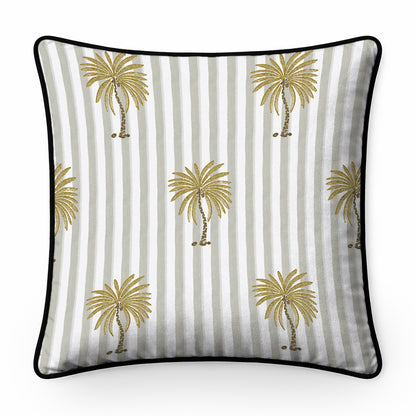 Palm Stripe Cushion