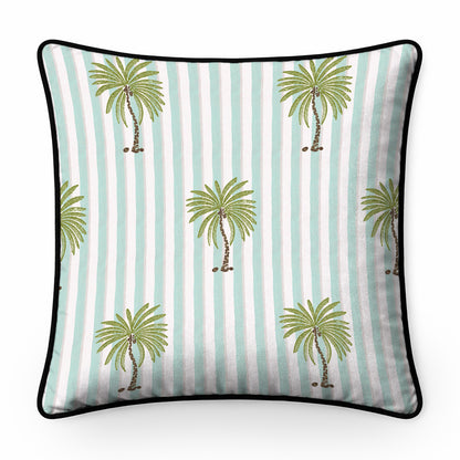 Palm Stripe Cushion