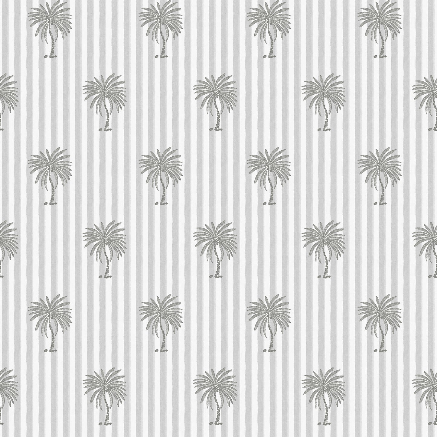 Palm Stripe Dove Grey Wallpaper