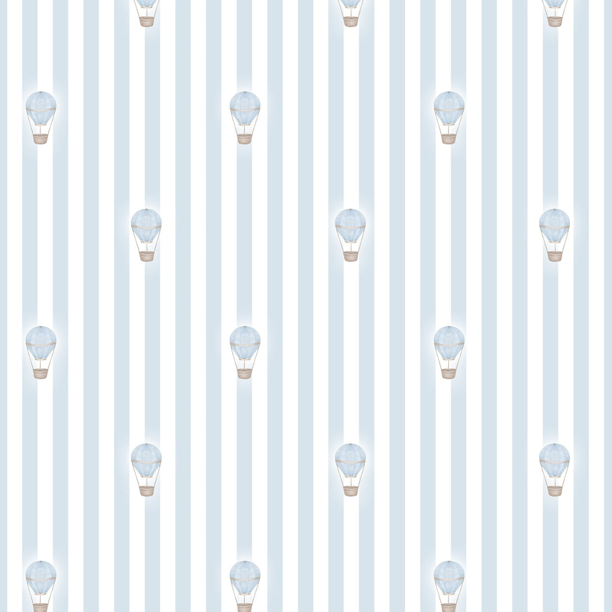 Ralphy Stripe Pale Blue wallpaper design