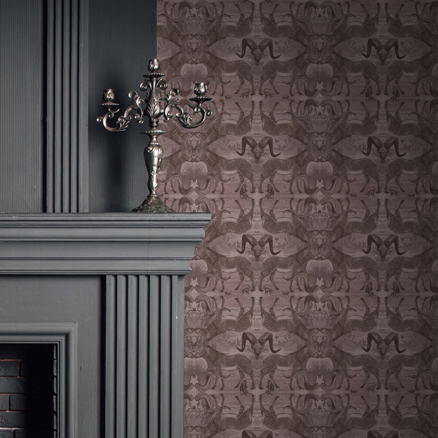 Serengeti Soirée Dusty Pink Wallpaper