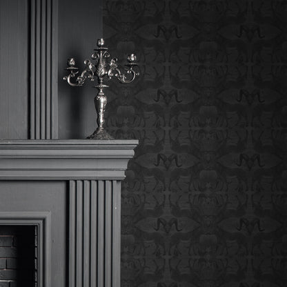 Serengeti Soirée Gunmetal Wallpaper