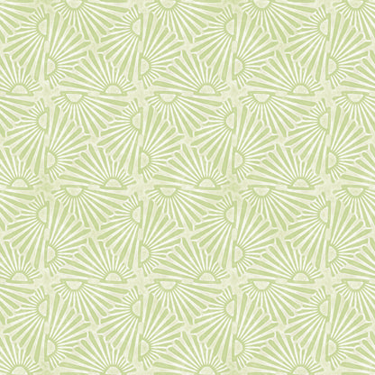 Scallops Apple Green Wallpaper