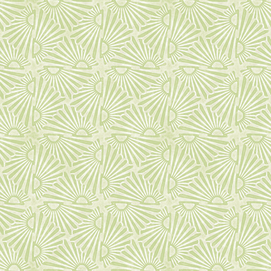 Scallops Apple Green Wallpaper